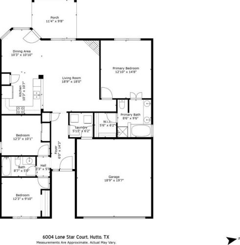 6004 Lone Star Ct, Monadale, TX 78634-4340