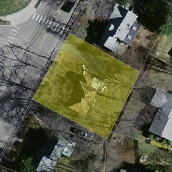 141 Brookline St, Newton MA  02467 aerial view