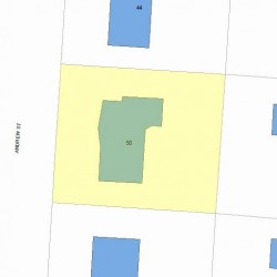 50 Andrew St, Newton MA 02461-2103 plot plan