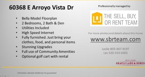 60368 Arroyo Vista Dr, Oracle AZ  85623-7310 exterior