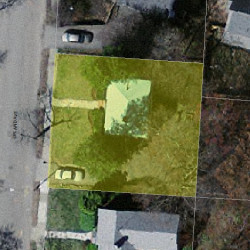 92 Upland Ave, Newton MA  02461-2145 aerial view