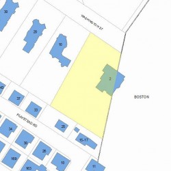 2 Washington St, Newton MA 02458-2220 plot plan