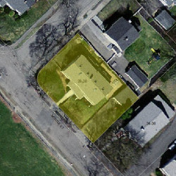 28 Myrtle St, Newton MA 02465-2330 aerial view