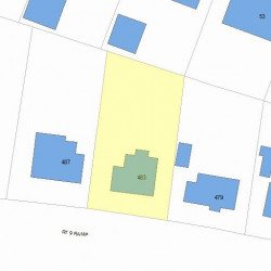 483 Boylston St, Newton MA  02459-2739 plot plan