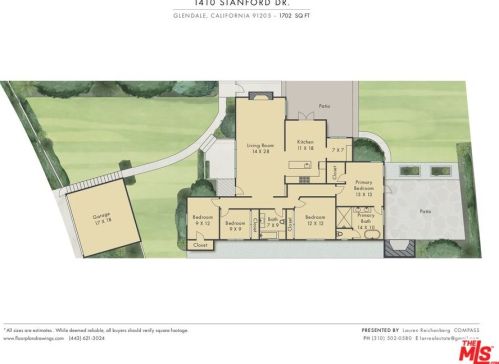 1410 Stanford Dr, Glendale CA  91205-3615 exterior