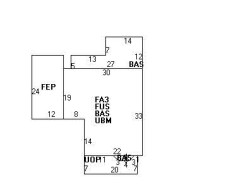 53 Clinton Pl, Newton MA  02459-1117 floor plan