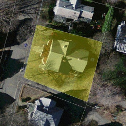 20 Maple Ave, Newton MA  02458-1910 aerial view