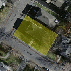 79 Arlington St, Newton MA  02458-2455 aerial view