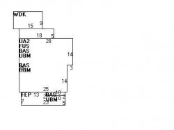 15 Mague Pl, Newton MA  02465-1539 floor plan