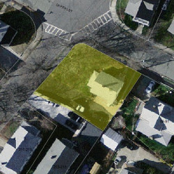 55 Capital St, Newton MA  02458-1331 aerial view