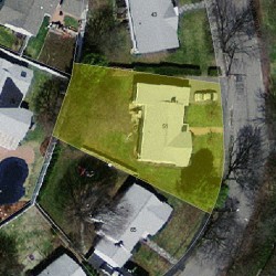 51 Albemarle Rd, Newton MA 02460-1107 aerial view