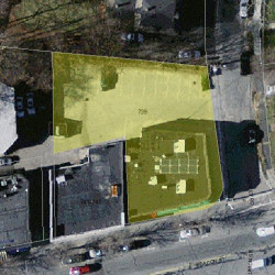 739 Beacon St, Newton MA  02459-1962 aerial view