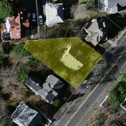 105 Grant Ave, Newton MA  02459-1348 aerial view