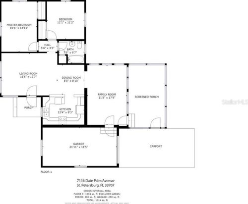 7116 Date Palm Ave, Saint Petersburg FL  33707-2013 exterior