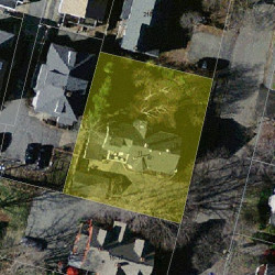 11 Maple Ave, Newton MA  02458-1917 aerial view