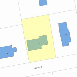 9 Regent St, Newton MA  02465-2719 plot plan