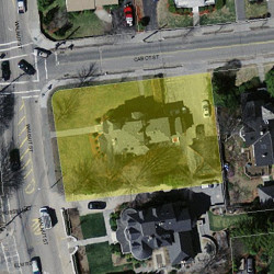 398 Walnut St, Newton MA  02460-2205 aerial view