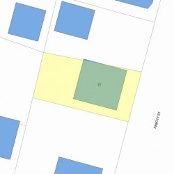 13 Abbott St, Newton MA 02464-1304 plot plan