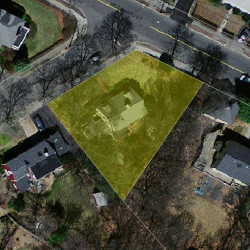 4 Randolph St, Newton MA 02461-1309 aerial view