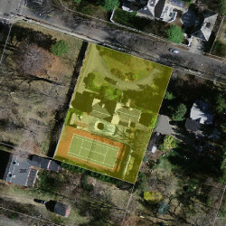 394 Kenrick St, Newton MA  02458-2708 aerial view