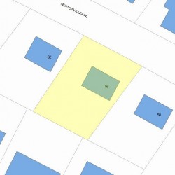 56 Newtonville Ave, Newton MA  02458-1939 plot plan