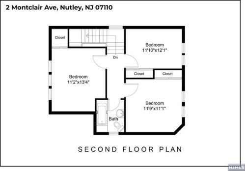 2 Montclair Ave, Nutley NJ  07110-1124 exterior