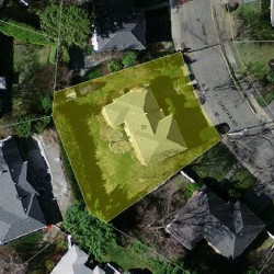 51 Cynthia Rd, Newton MA  02459-2836 aerial view
