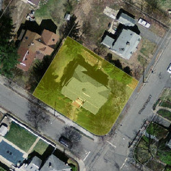 45 Pine St, Newton MA 02466-1115 aerial view