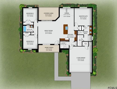 114 Forsythe Ln, Palm Coast FL  32137-8445 exterior