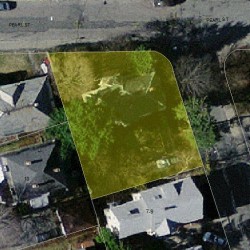 1 Bacon St, Newton MA  02458-1615 aerial view