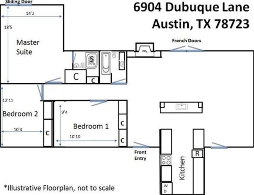 6904 Dubuque Ln, Austin TX  78723-2231 exterior
